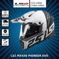 Mũ bảo hiểm Adventure LS2 mx436 Pioneer Evo Trắng Đen